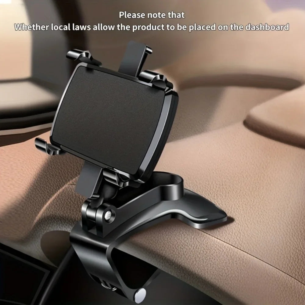 Universal Car Mobile Phone Holder Dashboard Phone Holder Easy Clip Mount Stand Cellphone Stand For GPS Navigation Hanging Holder - Woof Glow Gear