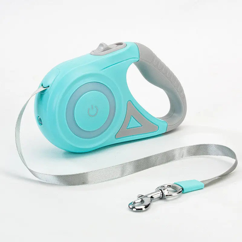 Dog Leash Retractable Leash And Dog Collar Spotlight Automatic Pet Dog Cat Traction Rope For Small Medium Dogs Pet Product - Woof Glow Gear