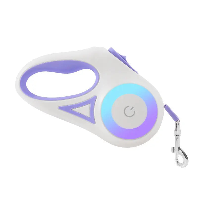 Dog Leash Retractable Leash And Dog Collar Spotlight Automatic Pet Dog Cat Traction Rope For Small Medium Dogs Pet Product - Woof Glow Gear