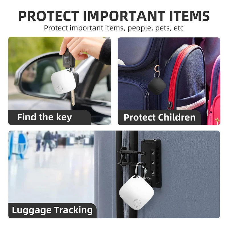 Mini GPS Tracker Anti Lost Device Let Kids Bag Wallet Tracking Bluetooth 5.0 Smart Finder Locator For IOS/ Android - Woof Glow Gear