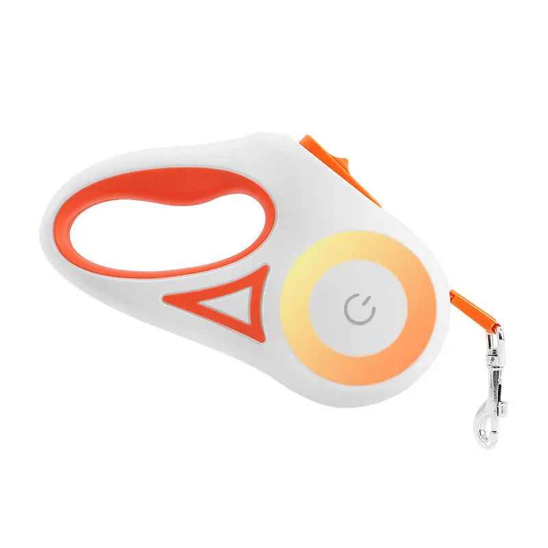 Dog Leash Retractable Leash And Dog Collar Spotlight Automatic Pet Dog Cat Traction Rope For Small Medium Dogs Pet Product - Woof Glow Gear