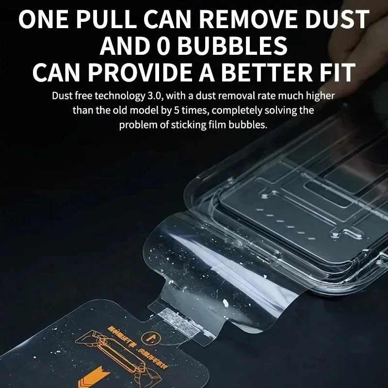 Oleophobic Coating Dust Free Easy Installation Screen Protector For iPhone 14 11 13 12 15 Pro Max Mini XS X XR 15 16 Plus Glass - Woof Glow Gear