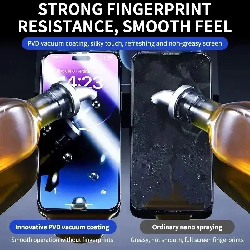 Oleophobic Coating Dust Free Easy Installation Screen Protector For iPhone 14 11 13 12 15 Pro Max Mini XS X XR 15 16 Plus Glass - Woof Glow Gear