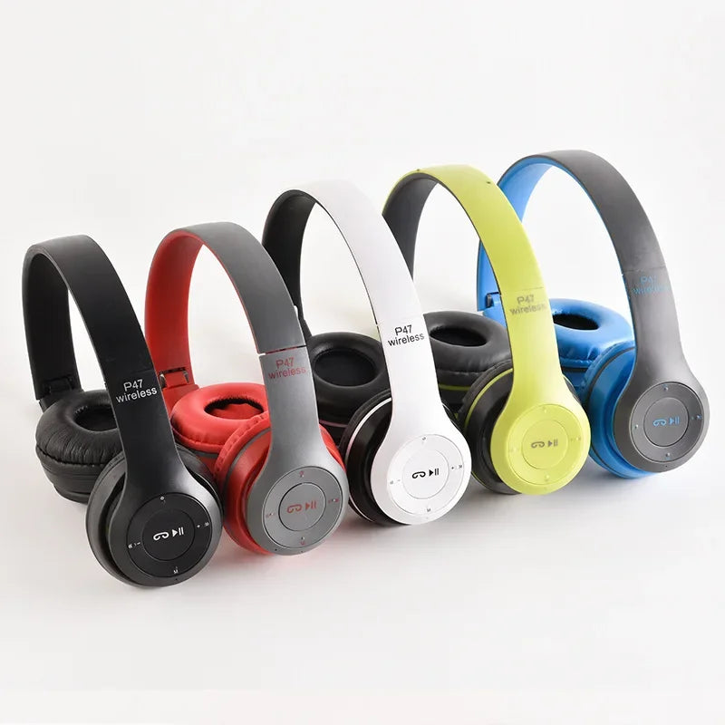 P47 Stereo Headset Bluetooth 5 0 Folding Series Wireless Sports Game Headset for iPhone XiaoMi - Woof Glow Gear