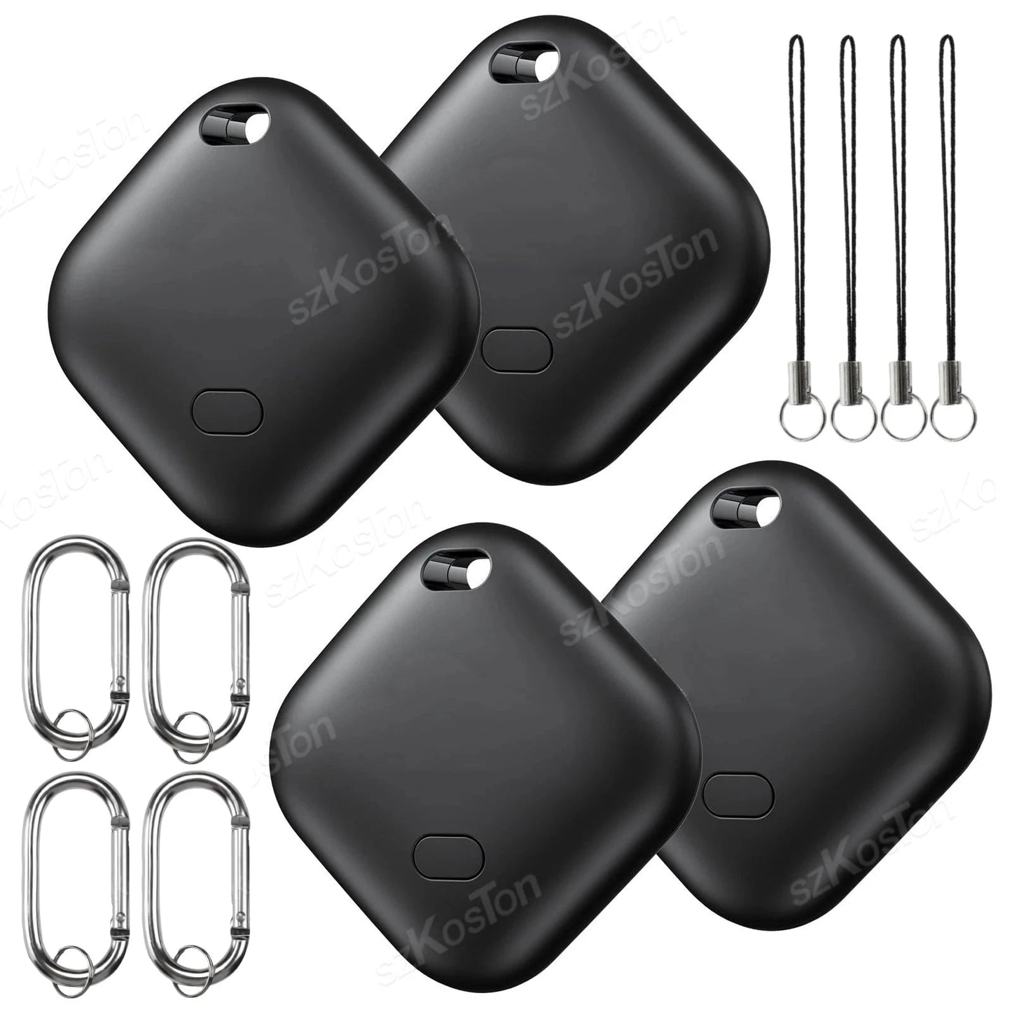 Mini GPS Tracker Compatible with iOS Find My APP Dog Cat Locator Child Finder Pet & Car Lost Tracker Smart iTag with Keychain - Woof Glow Gear