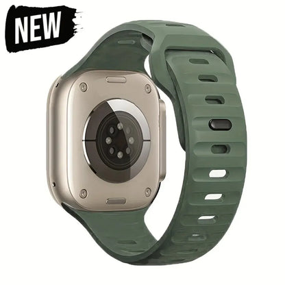 Soft Silicone Strap For Apple Watch Band Ultra 49mm 44mm 45mm 42mm 41mm 42mm 38mm Sport Watchband IWatch Serise 9 8 7 6 Bracelet - Woof Glow Gear