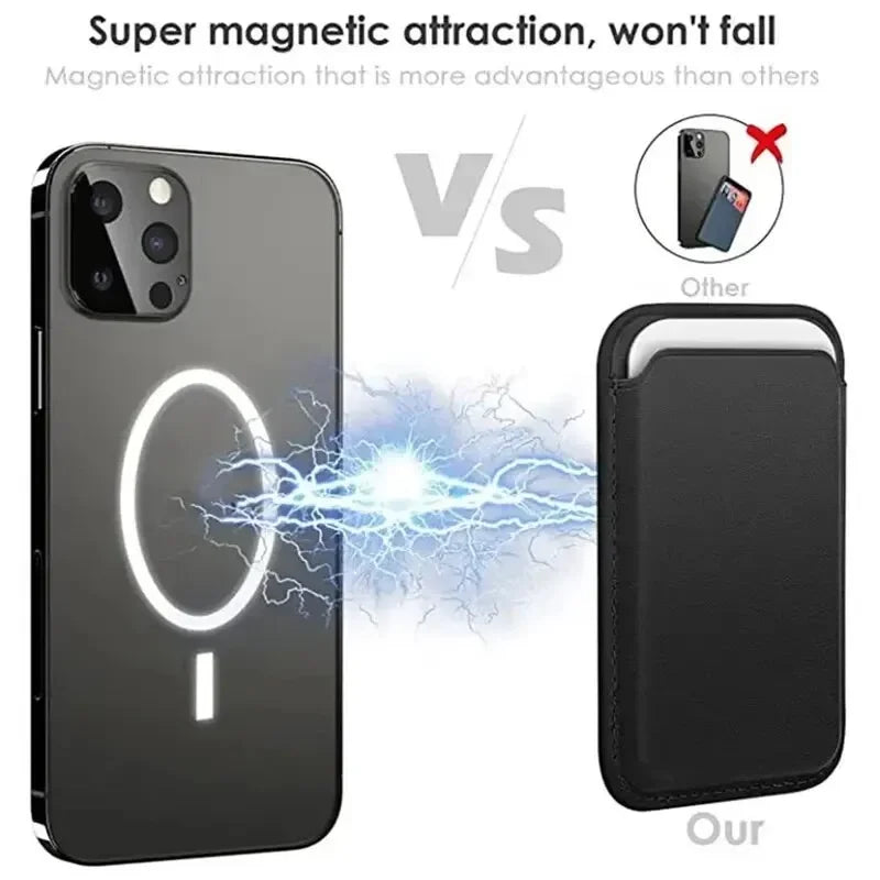 Leather Wallet Case Magentic Wallet Leather Compatible For iPhone 15 14 13 12 Pro Max Card Holder Magnet - Woof Glow Gear