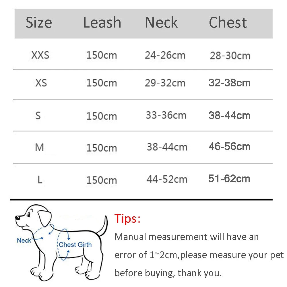 Dog Harness Leash Set for Small Dogs Adjustable Puppy Cat Harness Vest French Bulldog Chihuahua Pug Outdoor Walking Lead Leash - Woof Glow Gear