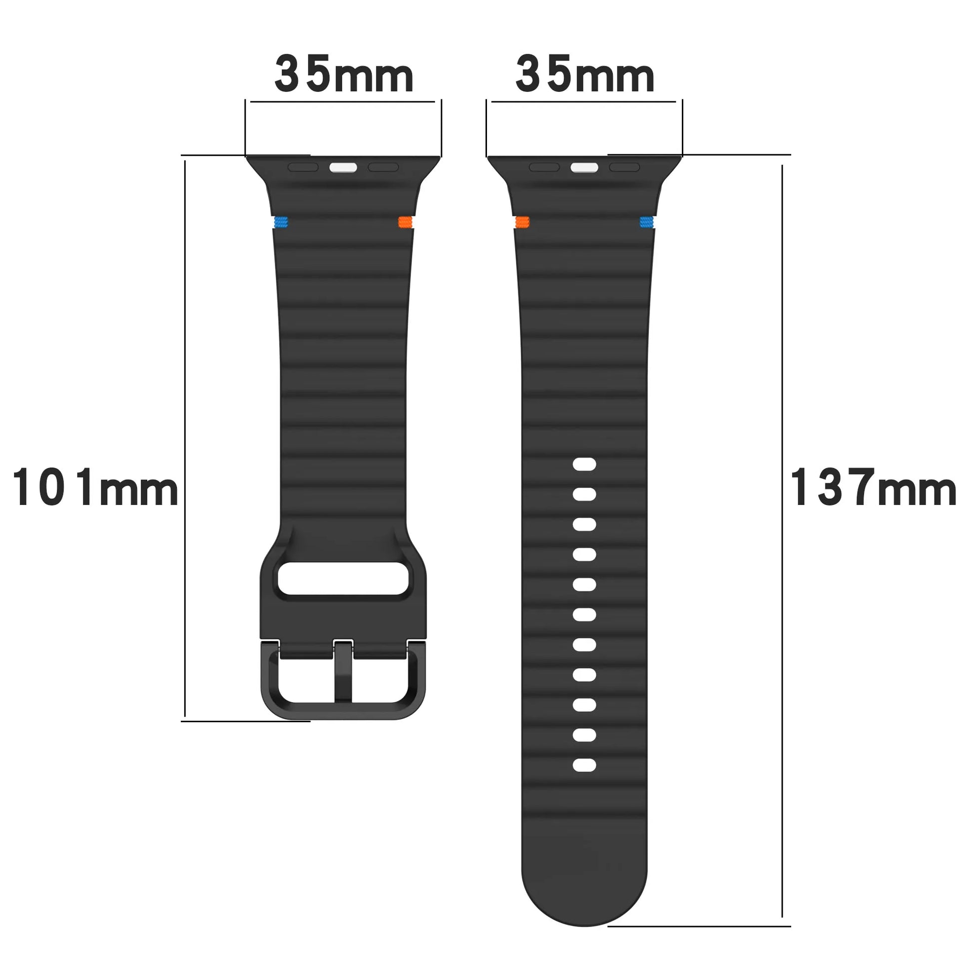Silicone Strap for Apple watch Ultra Band 49mm 46mm 45mm 42mm 44mm 40mm 41mm correa bracelet belt iWatch series 10 9 8 6 7 5 SE - Woof Glow Gear