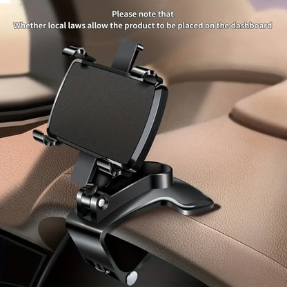 Universal Car Mobile Phone Holder Dashboard Phone Holder Easy Clip Mount Stand Cellphone Stand For GPS Navigation Hanging Holder - Woof Glow Gear