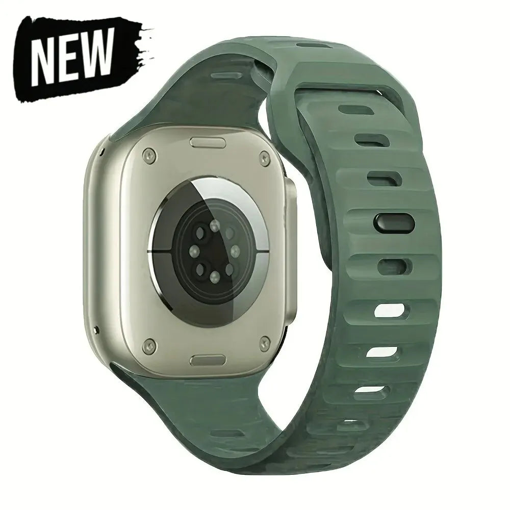 Soft Silicone Strap For Apple Watch Band Ultra 49mm 44mm 45mm 42mm 41mm 42mm 38mm Sport Watchband IWatch Serise 9 8 7 6 Bracelet - Woof Glow Gear
