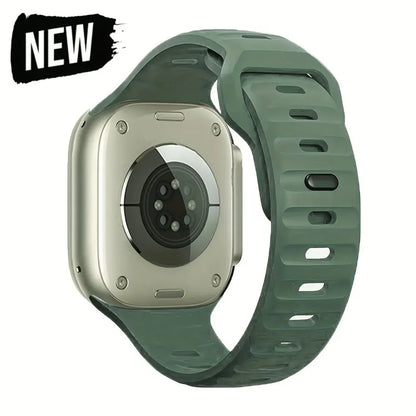 Soft Silicone Strap For Apple Watch Band Ultra 49mm 44mm 45mm 42mm 41mm 42mm 38mm Sport Watchband IWatch Serise 9 8 7 6 Bracelet - Woof Glow Gear