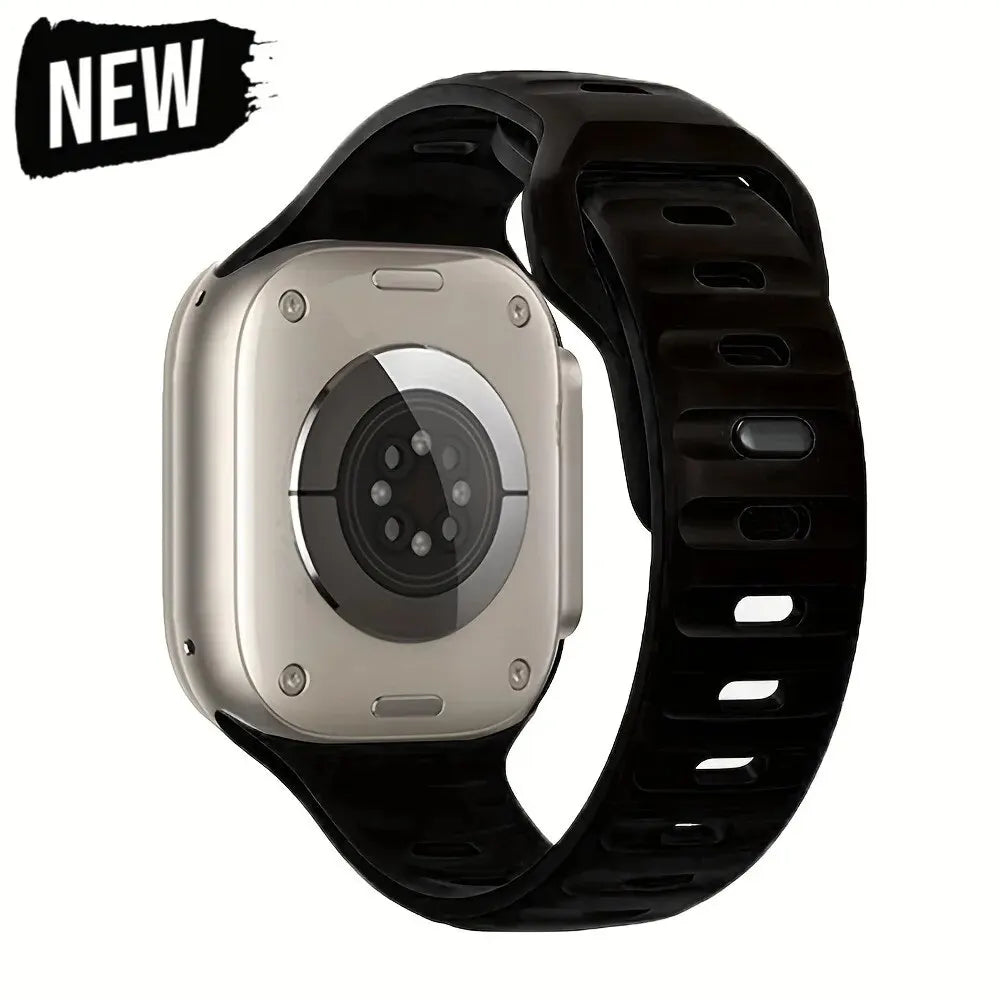 Soft Silicone Strap For Apple Watch Band Ultra 49mm 44mm 45mm 42mm 41mm 42mm 38mm Sport Watchband IWatch Serise 9 8 7 6 Bracelet - Woof Glow Gear