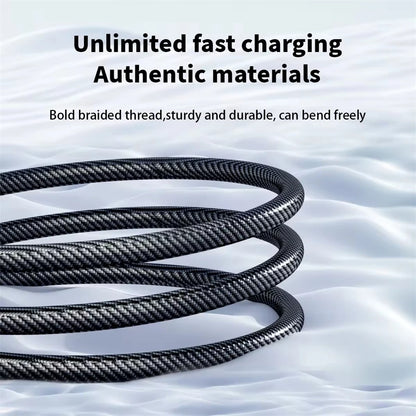 NNBILI 120W USB-C Fast Charging Cable for Samsung Xiaomi Huawei Phone Nylon Braided Quick Charge 6A USB C to USB C Data Cord ﻿ ﻿ - Woof Glow Gear