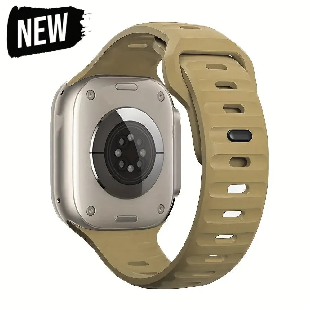 Soft Silicone Strap For Apple Watch Band Ultra 49mm 44mm 45mm 42mm 41mm 42mm 38mm Sport Watchband IWatch Serise 9 8 7 6 Bracelet - Woof Glow Gear