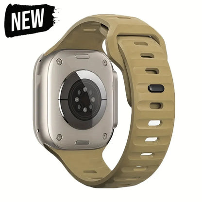 Soft Silicone Strap For Apple Watch Band Ultra 49mm 44mm 45mm 42mm 41mm 42mm 38mm Sport Watchband IWatch Serise 9 8 7 6 Bracelet - Woof Glow Gear