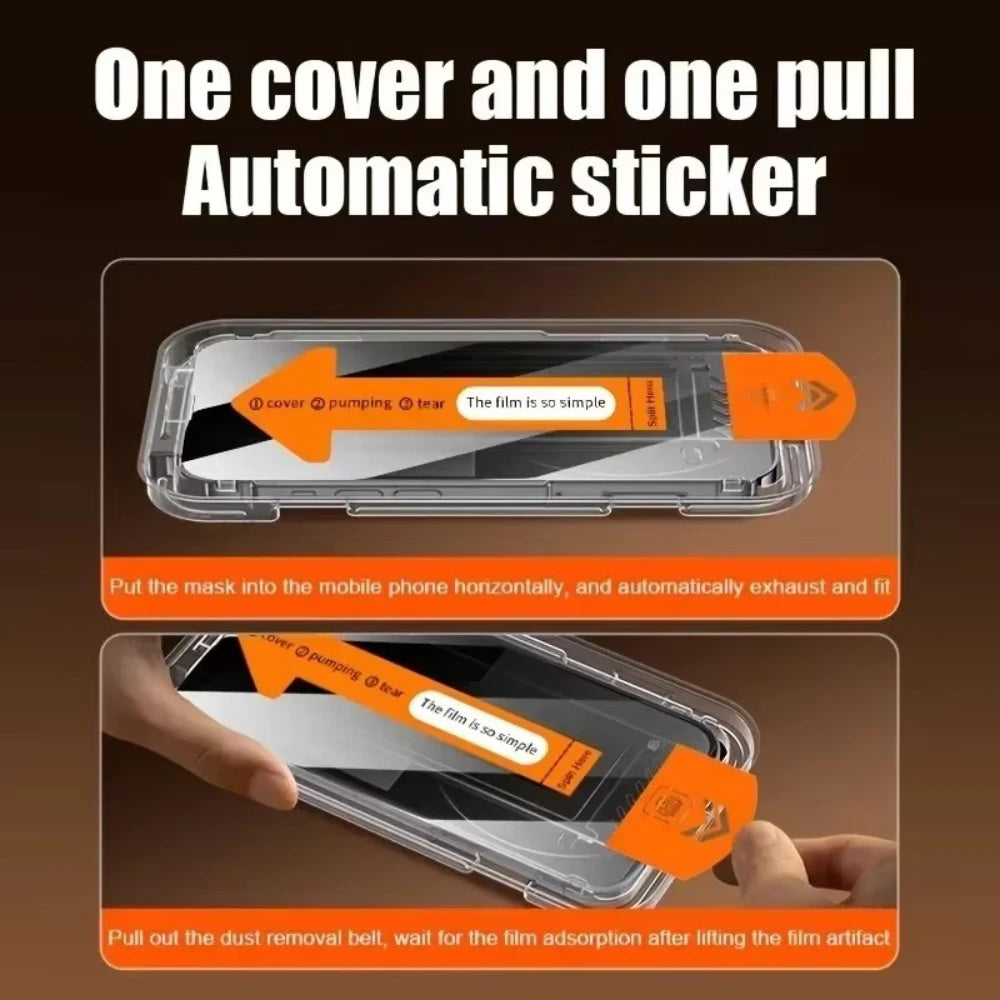 NNBILI Oleophobic Coating Dust Free Easy Installation Screen Protector For iPhone 14 11 13 12 15 16 Pro Max Mini XS X XR Glass - Woof Glow Gear