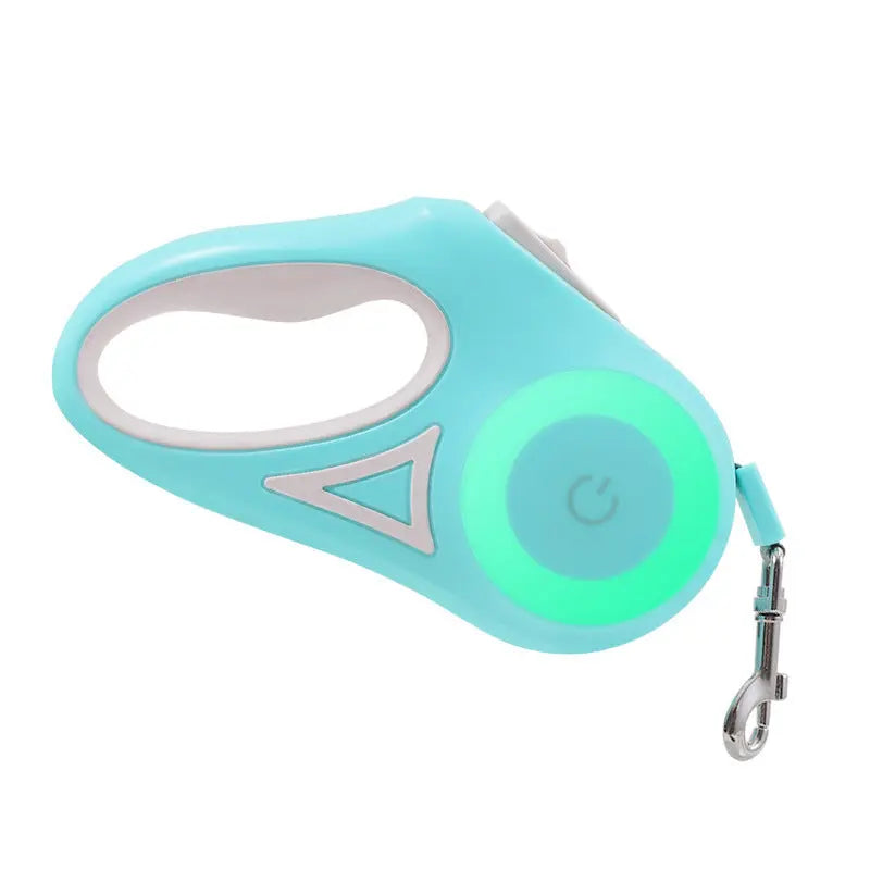 Dog Leash Retractable Leash And Dog Collar Spotlight Automatic Pet Dog Cat Traction Rope For Small Medium Dogs Pet Product - Woof Glow Gear