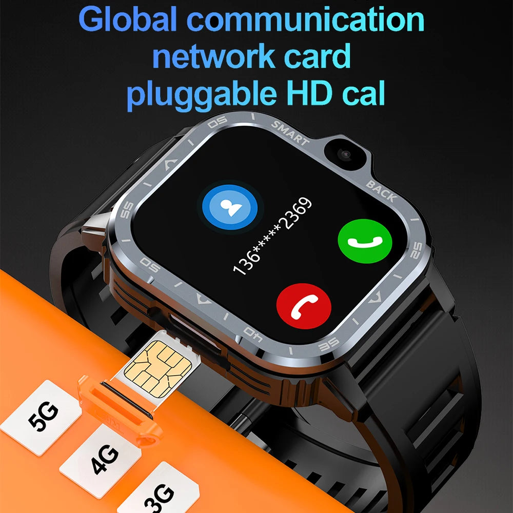 Valdus PGD Android Smart Watch Men GPS 16G/64G ROM Storage HD Dual Camera NFC 2G 4G SIM Card WIFI Wireless Fast Internet Access - Woof Glow Gear