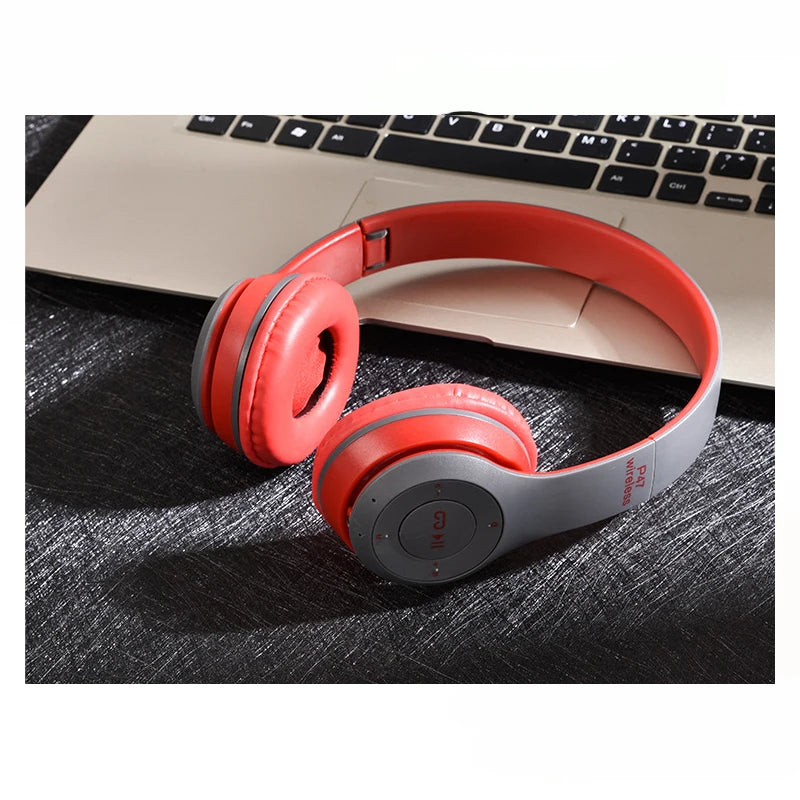 P47 Stereo Headset Bluetooth 5 0 Folding Series Wireless Sports Game Headset for iPhone XiaoMi - Woof Glow Gear