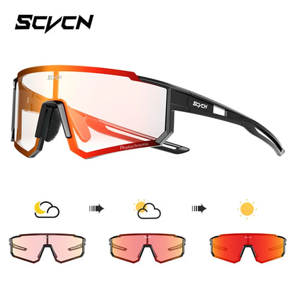 SCVCN new Outdoor Cycling Sunglasses Men MTB Bike Glasses Sports Mountain Climbing fishing Women Bicycle Cycling UV400 Goggles - Woof Glow Gear