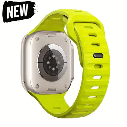 Soft Silicone Strap For Apple Watch Band Ultra 49mm 44mm 45mm 42mm 41mm 42mm 38mm Sport Watchband IWatch Serise 9 8 7 6 Bracelet - Woof Glow Gear