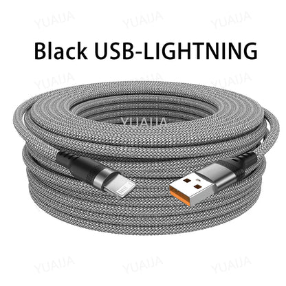USB TYPE C Fast Charge Cable Android Micro USB line USB to LIGHTNING Extend Charging Cable for iPhone 14 Xiaomi OnePlus Samsung - Woof Glow Gear