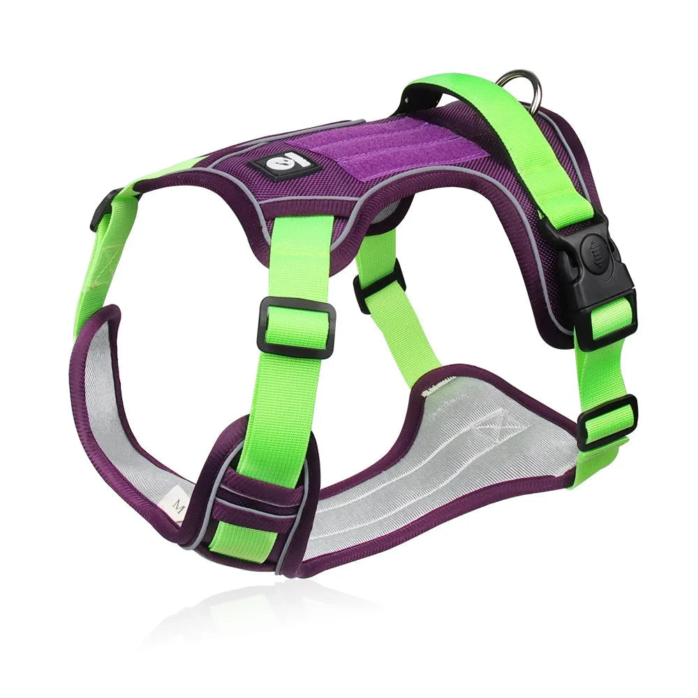 Dog Harness Reflective Midium Large Dogs Tactical Vest Big 1680D Waterproof Oxford Cloth Dog Harnesses Pet Accessoires Supplies - Woof Glow Gear