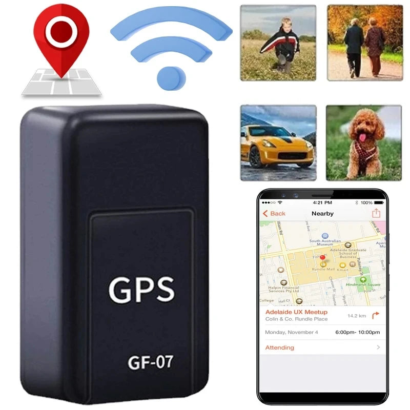 Mini GF-07 GPS Tracker Car Bike Bicycle Pets Children Real Time Tracking Positioner Strong Magnetic Anti-lost Locator - Woof Glow Gear