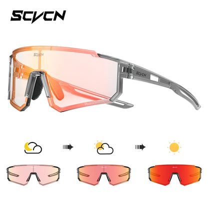 SCVCN new Outdoor Cycling Sunglasses Men MTB Bike Glasses Sports Mountain Climbing fishing Women Bicycle Cycling UV400 Goggles - Woof Glow Gear