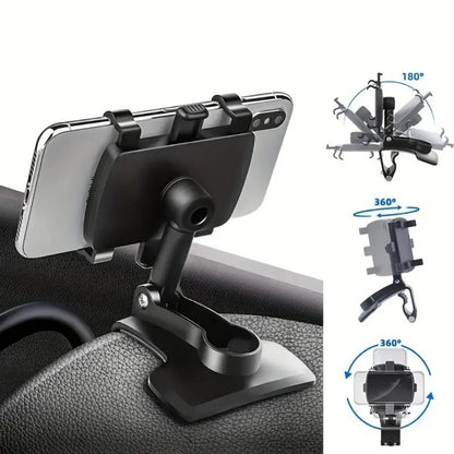 Universal Car Mobile Phone Holder Dashboard Phone Holder Easy Clip Mount Stand Cellphone Stand For GPS Navigation Hanging Holder - Woof Glow Gear