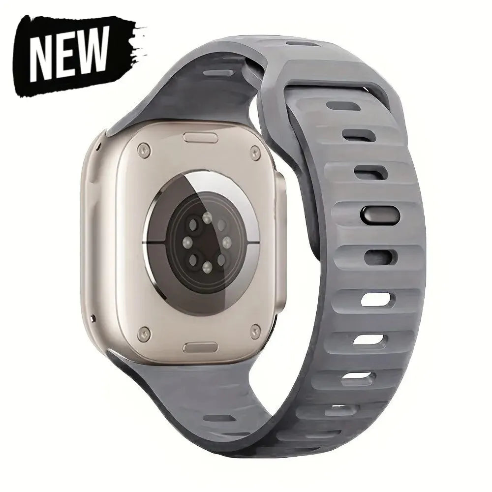 Soft Silicone Strap For Apple Watch Band Ultra 49mm 44mm 45mm 42mm 41mm 42mm 38mm Sport Watchband IWatch Serise 9 8 7 6 Bracelet - Woof Glow Gear