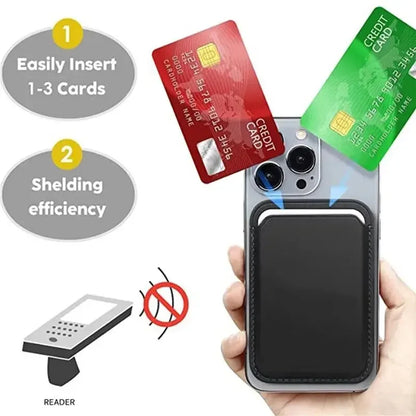 Leather Wallet Case Magentic Wallet Leather Compatible For iPhone 15 14 13 12 Pro Max Card Holder Magnet - Woof Glow Gear