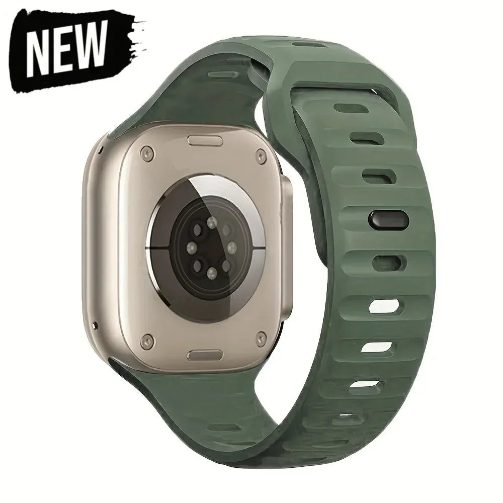 Soft Silicone Strap For Apple Watch Band Ultra 49mm 44mm 45mm 42mm 41mm 42mm 38mm Sport Watchband IWatch Serise 9 8 7 6 Bracelet - Woof Glow Gear