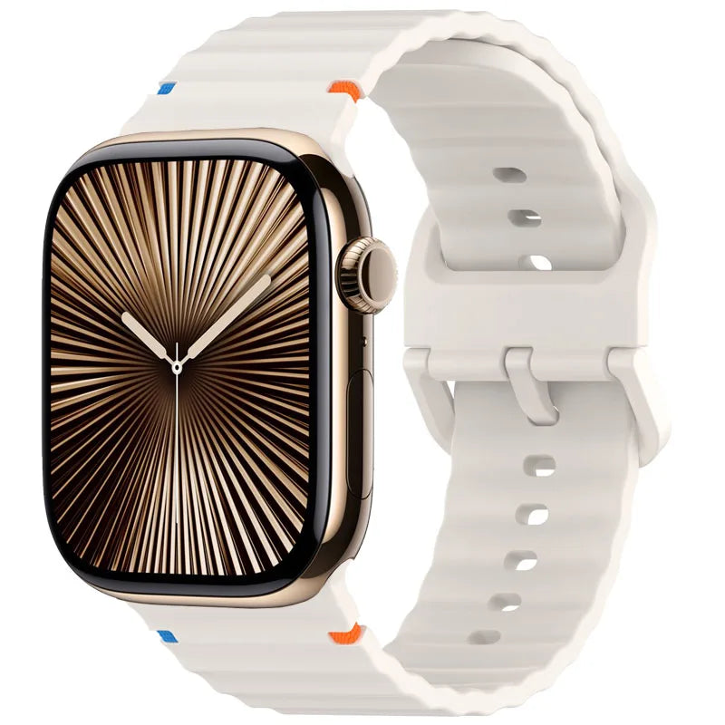 Silicone Strap for Apple watch Ultra Band 49mm 46mm 45mm 42mm 44mm 40mm 41mm correa bracelet belt iWatch series 10 9 8 6 7 5 SE - Woof Glow Gear