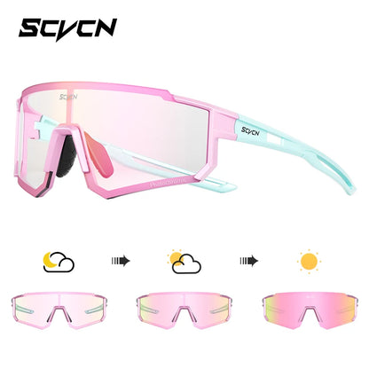 SCVCN new Outdoor Cycling Sunglasses Men MTB Bike Glasses Sports Mountain Climbing fishing Women Bicycle Cycling UV400 Goggles - Woof Glow Gear