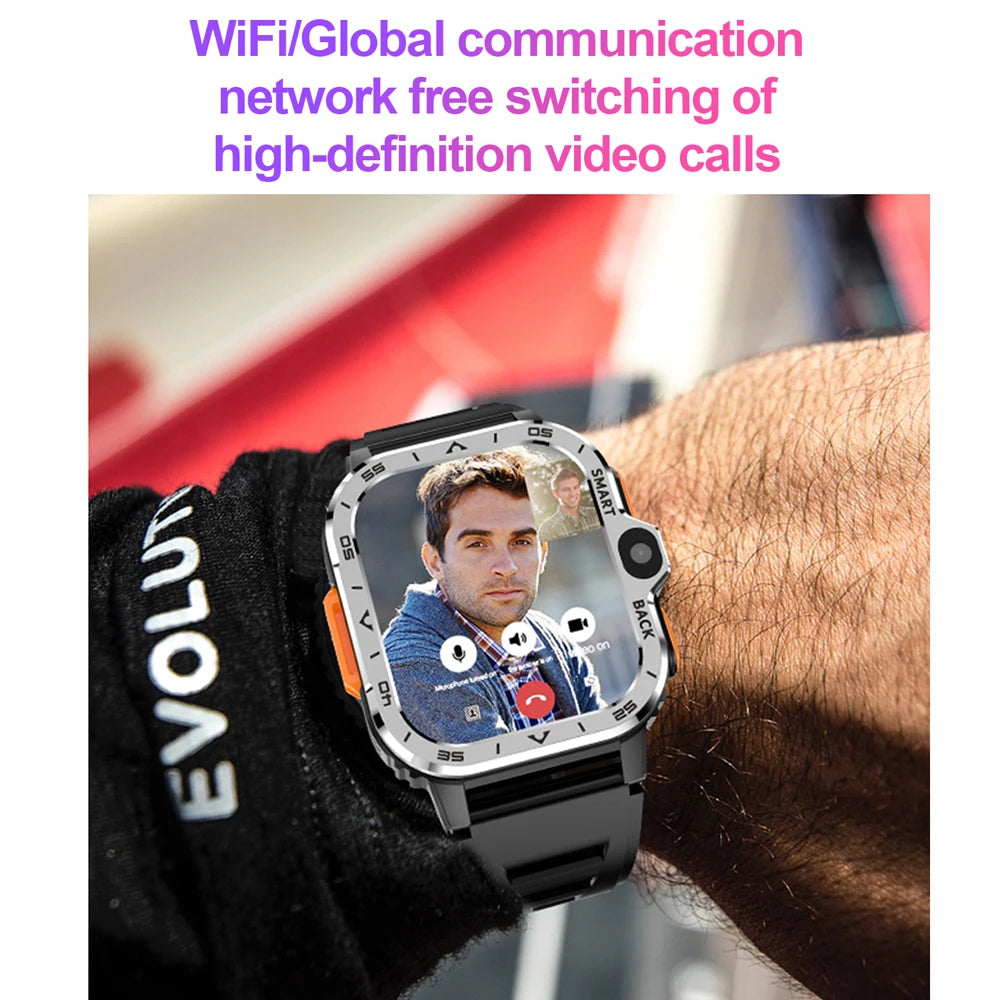 Valdus PGD Android Smart Watch Men GPS 16G/64G ROM Storage HD Dual Camera NFC 2G 4G SIM Card WIFI Wireless Fast Internet Access - Woof Glow Gear