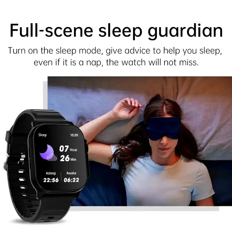 T900 Ultra Smartwatch - Bluetooth Calling, Message Alerts, Heart Rate Monitor, Sports Tracker for Android & iOS - Perfect for Men & Women - Woof Glow Gear