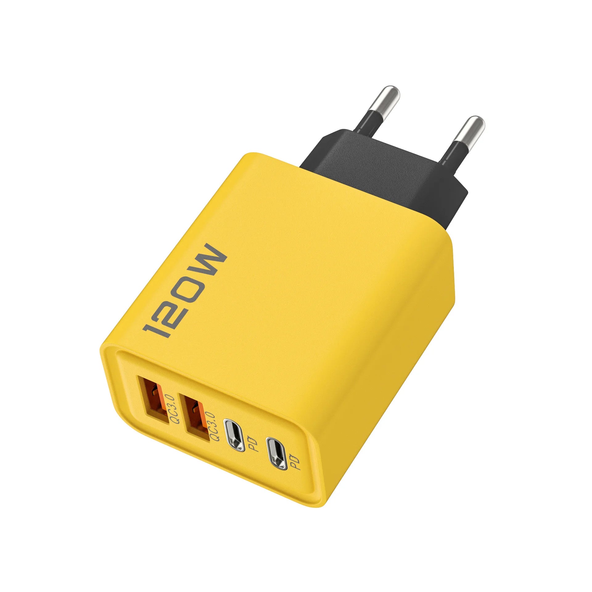 Total 120W 4 Port USB Type C Charger Fast Charging Data Cable USB Phone Charger Adapter for Samsung IPhone Xiaomi Wall Charger - Woof Glow Gear
