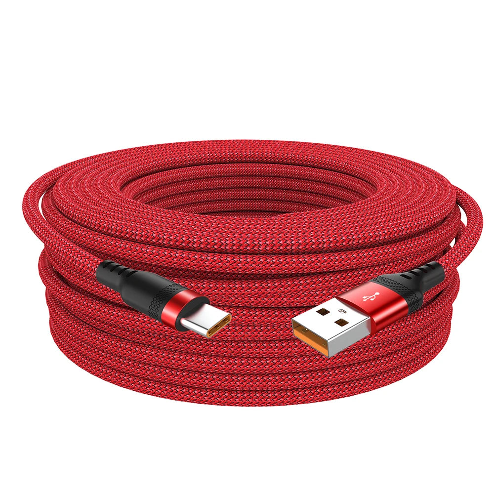 USB TYPE C Fast Charge Cable Android Micro USB line USB to LIGHTNING Extend Charging Cable for iPhone 14 Xiaomi OnePlus Samsung - Woof Glow Gear