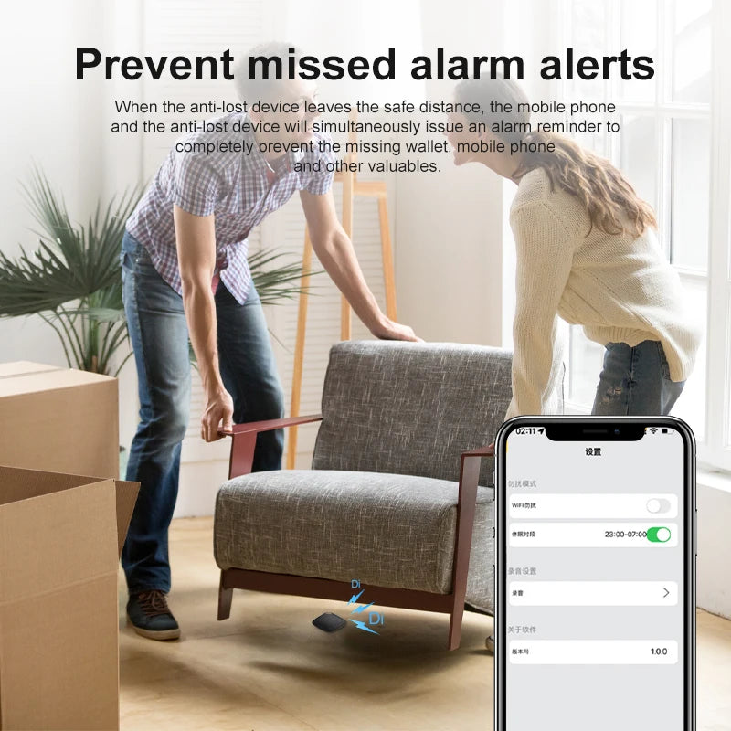 Mini GPS Tracker Anti Lost Device Let Kids Bag Wallet Tracking Bluetooth 5.0 Smart Finder Locator For IOS/ Android - Woof Glow Gear