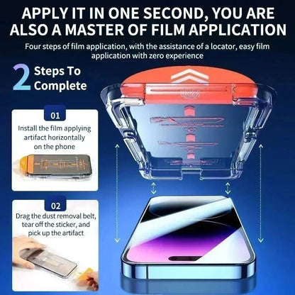 Oleophobic Coating Dust Free Easy Installation Screen Protector For iPhone 14 11 13 12 15 Pro Max Mini XS X XR 15 16 Plus Glass - Woof Glow Gear