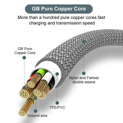 USB TYPE C Fast Charge Cable Android Micro USB line USB to LIGHTNING Extend Charging Cable for iPhone 14 Xiaomi OnePlus Samsung - Woof Glow Gear