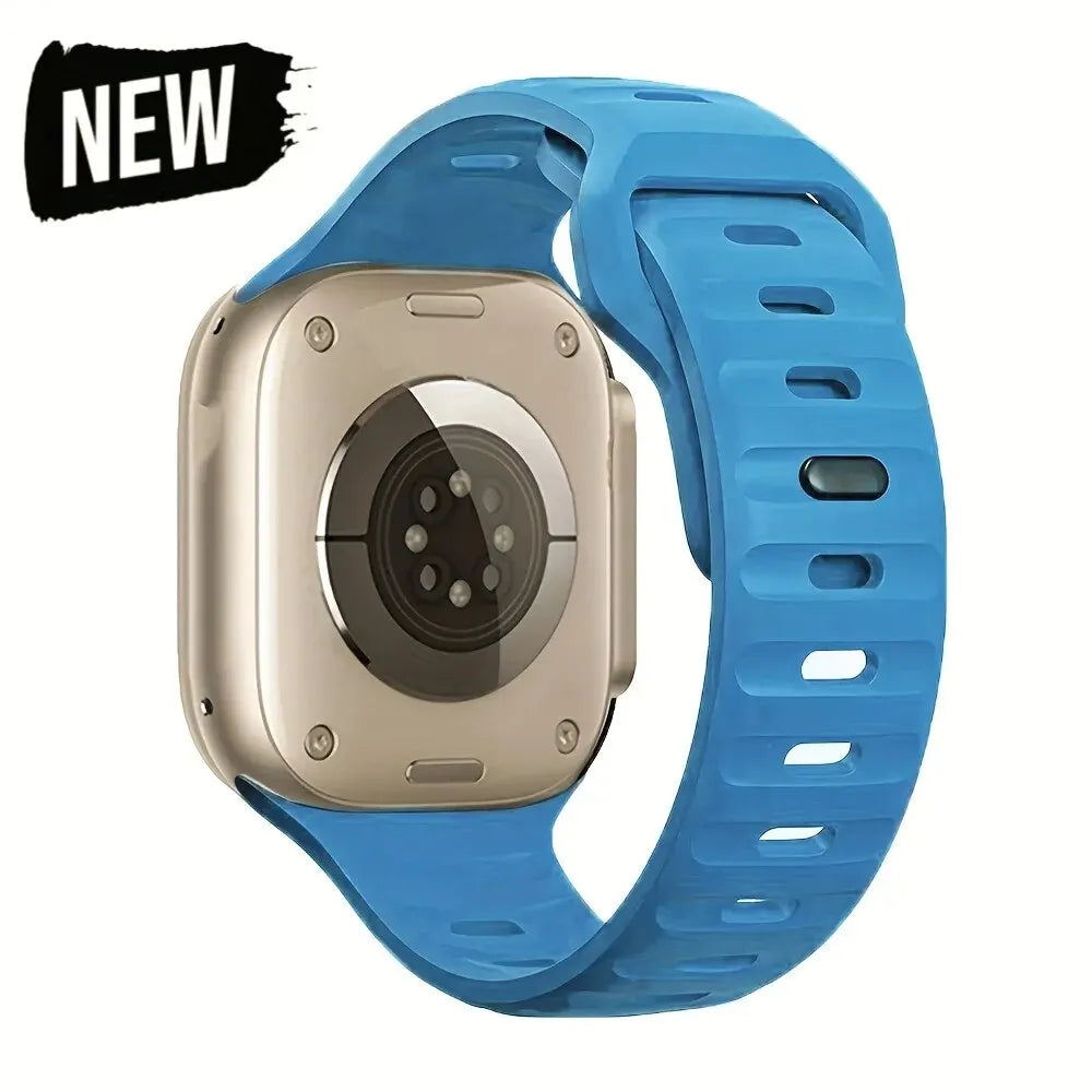Soft Silicone Strap For Apple Watch Band Ultra 49mm 44mm 45mm 42mm 41mm 42mm 38mm Sport Watchband IWatch Serise 9 8 7 6 Bracelet - Woof Glow Gear