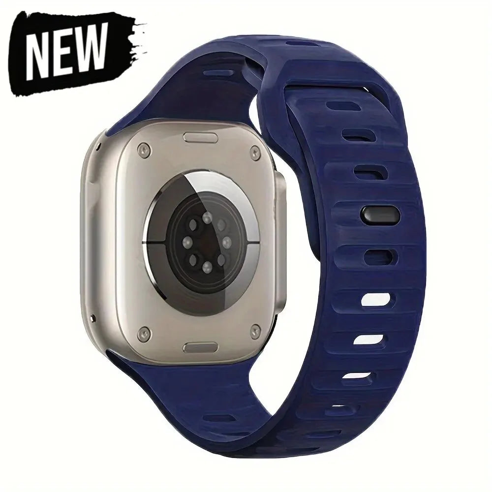 Soft Silicone Strap For Apple Watch Band Ultra 49mm 44mm 45mm 42mm 41mm 42mm 38mm Sport Watchband IWatch Serise 9 8 7 6 Bracelet - Woof Glow Gear