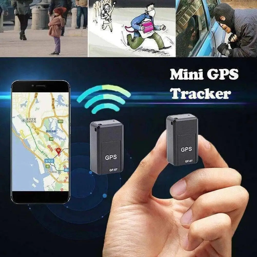 Mini GF-07 GPS Tracker Car Bike Bicycle Pets Children Real Time Tracking Positioner Strong Magnetic Anti-lost Locator - Woof Glow Gear
