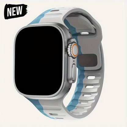 Soft Silicone Strap For Apple Watch Band Ultra 49mm 44mm 45mm 42mm 41mm 42mm 38mm Sport Watchband IWatch Serise 9 8 7 6 Bracelet - Woof Glow Gear
