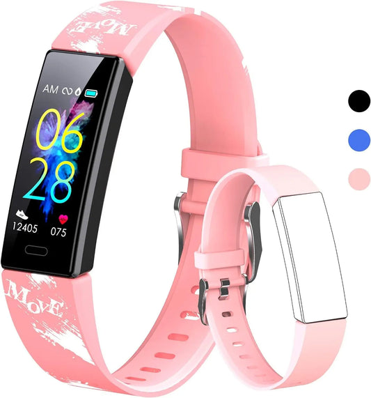 Kids Watch Fitness Tracker, Fitness Watches for Kids, Activity Tracker with Pedometers, Stopwatch, IP68 Waterproof, 11 Sport Modes Smart Watch for Kids Age 6-16 Years Old - Woof Glow Gear