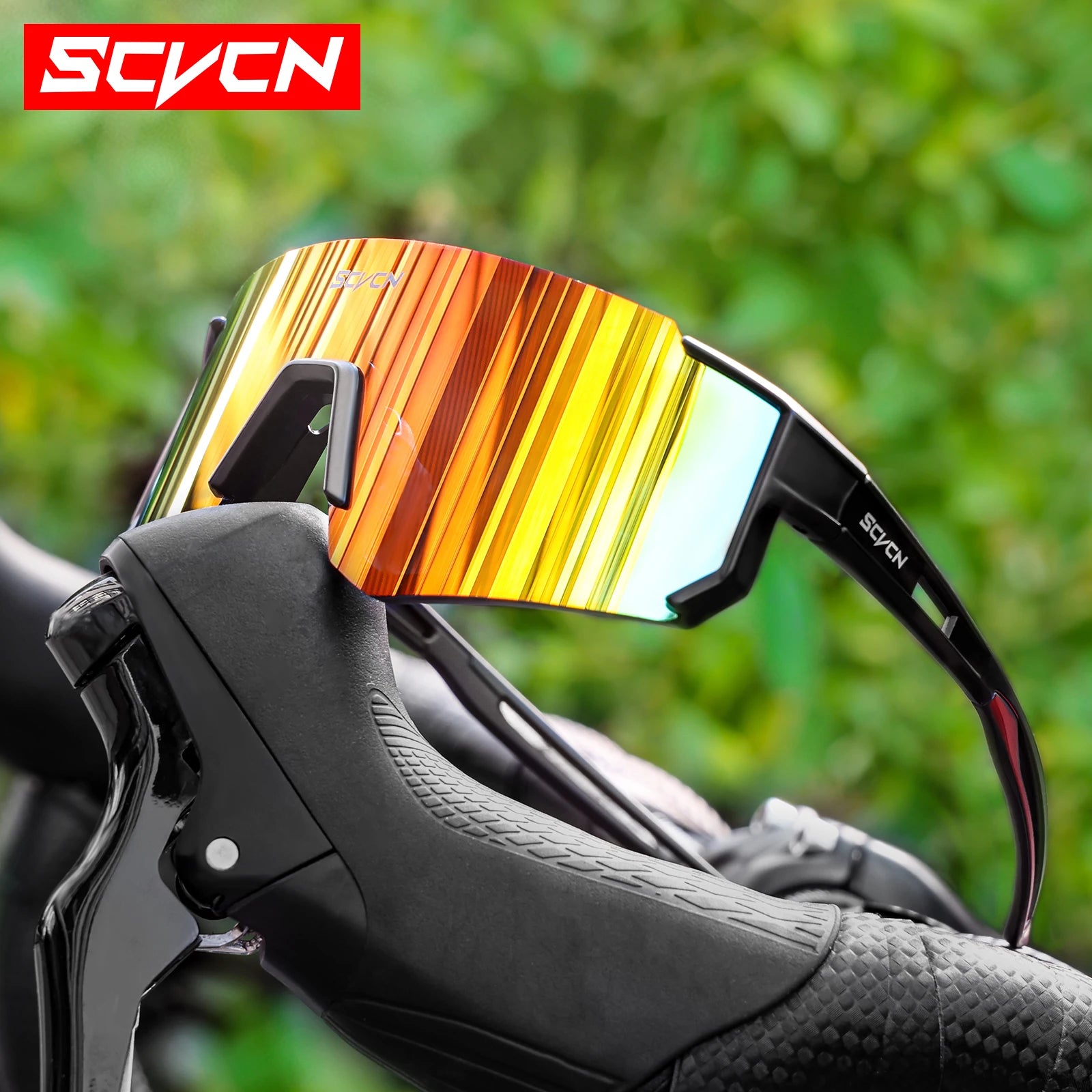SCVCN new Outdoor Cycling Sunglasses Men MTB Bike Glasses Sports Mountain Climbing fishing Women Bicycle Cycling UV400 Goggles - Woof Glow Gear