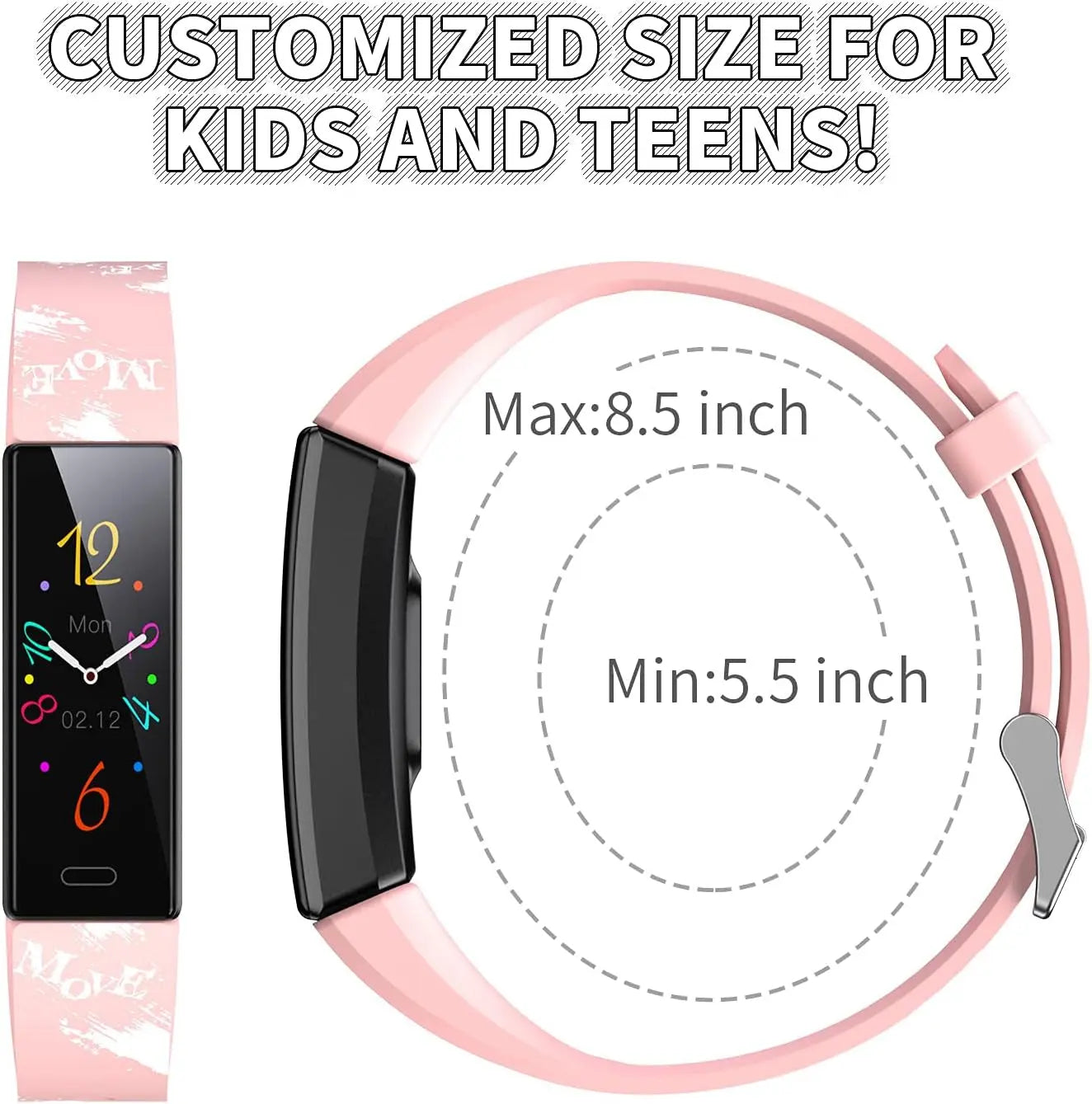 Kids Watch Fitness Tracker, Fitness Watches for Kids, Activity Tracker with Pedometers, Stopwatch, IP68 Waterproof, 11 Sport Modes Smart Watch for Kids Age 6-16 Years Old - Woof Glow Gear